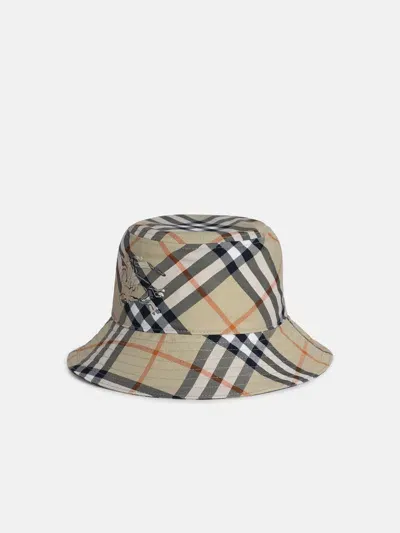 Burberry 'check' Light Green Polyester Hat