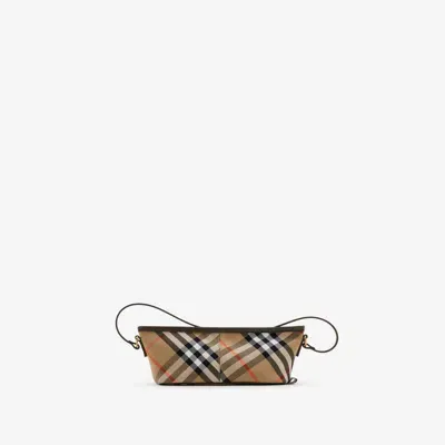 Burberry Check Mini Bag In Sand