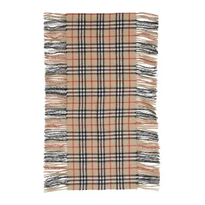 Burberry Check-pattern Cashmere Scarf In Beige