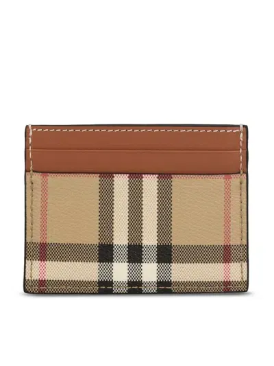 Burberry Check Printed Card Holder In Multi