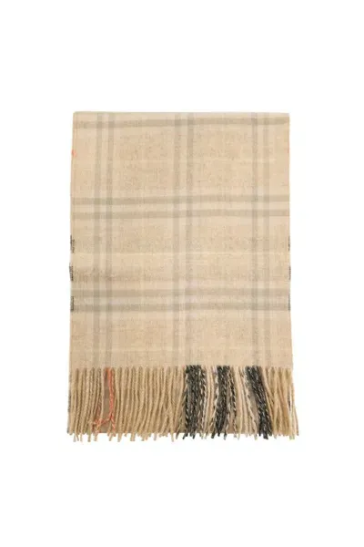 Burberry Check Reversible Cashmere Scarf In Multicolor