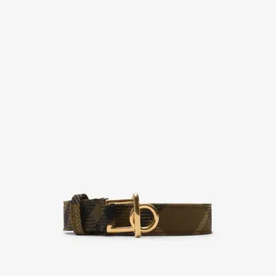 Burberry Check Rocking Horse Belt In Furrow