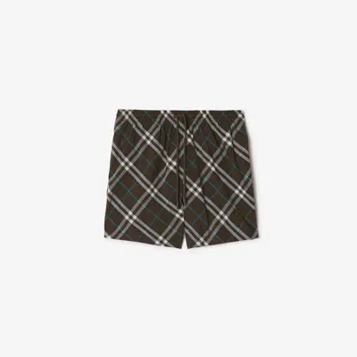 Burberry Check Swim Shorts In Snug