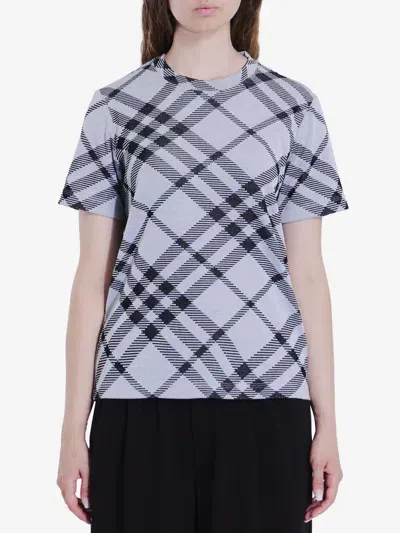 Burberry Check Tshirt In Multicolor