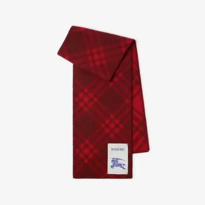 Burberry Check Wool Scarf In Ripple