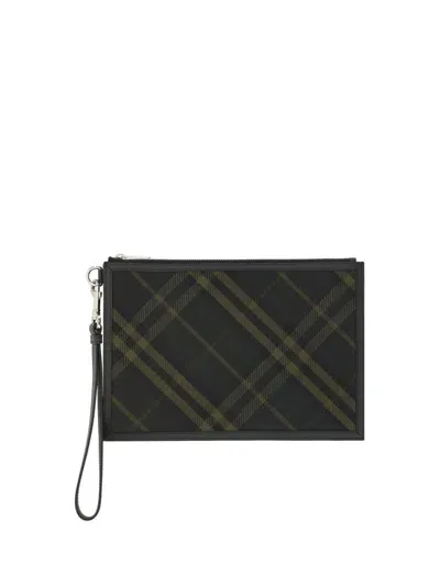 Burberry Checkered Zipped Wallet In Multi