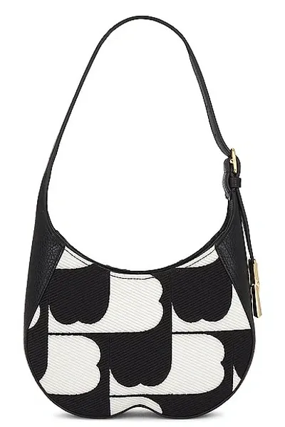 Burberry Chess Baguette Bag In Black