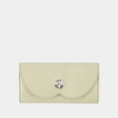 Burberry Chess Long Wallet In Beige