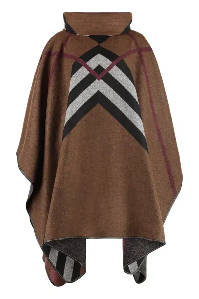 Burberry Cashmere Cape-coat In Multicolor