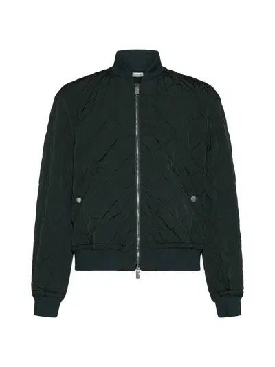 Burberry Quilted Zip-up Bomber Jacket In Green