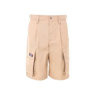 Burberry Cotton Bermuda Shorts In Beige