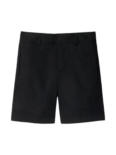 Burberry Kids' Cotton Blend Shorts In Black