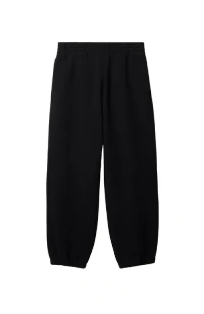 Burberry Ekd Embroidered Track Pants In Black