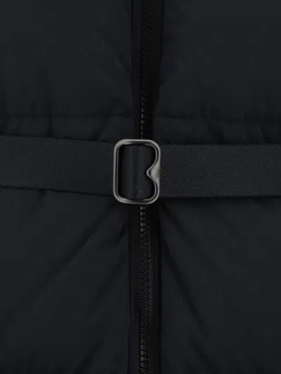 Burberry Down Jacket In Black/snug Ip Check