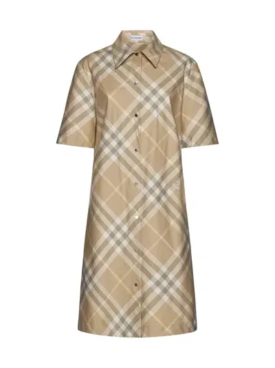 Burberry Dress In Beige