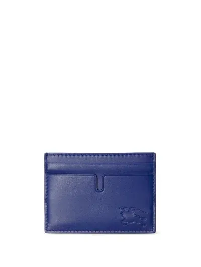 Burberry Ekd Card Case In Blue