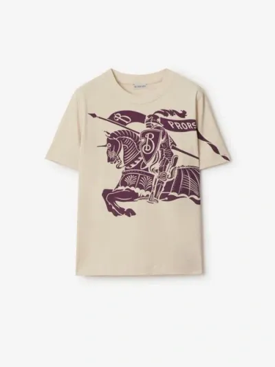 Burberry Ekd Cotton T-shirt In Pansy