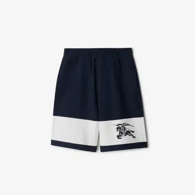 Burberry Ekd Stripe Shorts In Storm