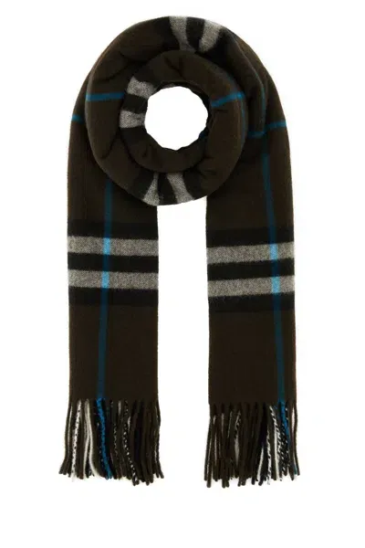 Burberry Embroidered Cashmere Scarf In Snug