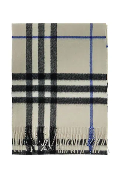 Burberry Ered Scarf In Cashmere In Multicolor