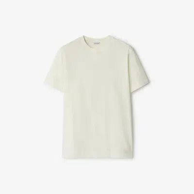 Burberry Fox Cotton T-shirt In Chalk