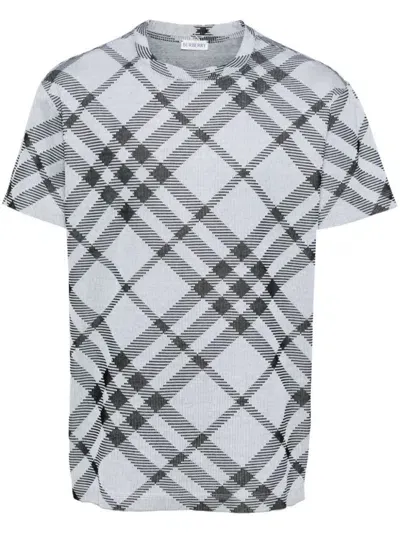 Burberry T-shirt Mit Vintage-check In Grey