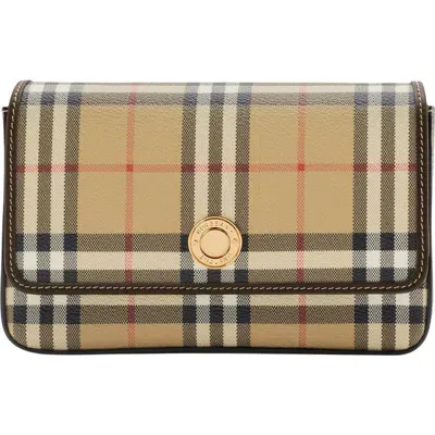 Burberry Hampshire Crossbody Bag In Brown