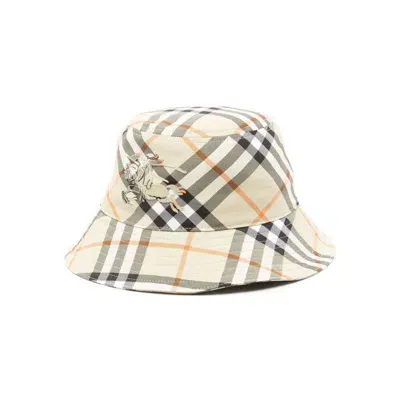 Burberry Hats In Neutrals/white