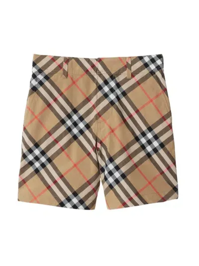 Burberry Kids' Kb4 Oscar E Shorts In Multicolour