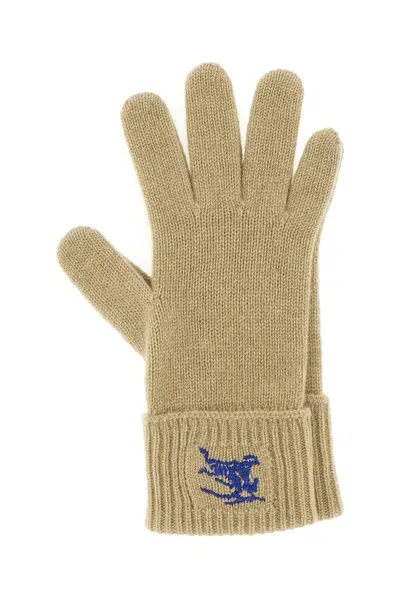 Burberry Ekd Gloves In Hunter