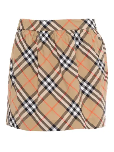 Burberry Kid Girl Skirts In Beige