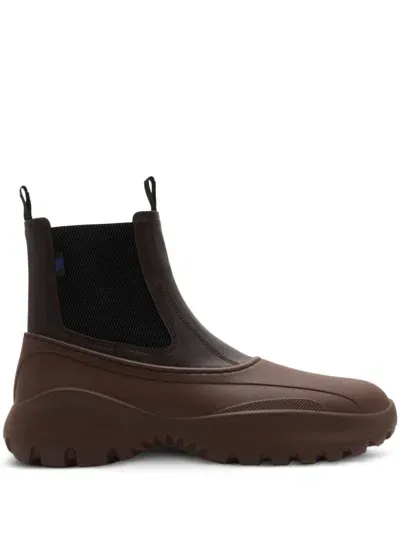 Burberry Leather Boots In Jet