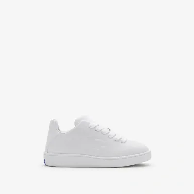 Burberry Leather Box Sneakers In White