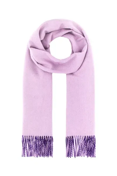 Burberry Lilac Cashmere Scarf In Haze Royal