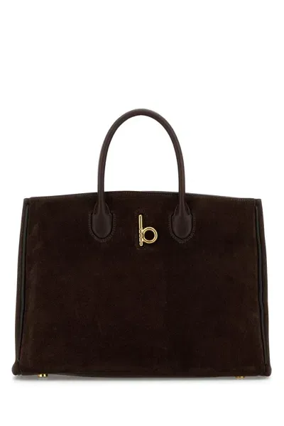 Burberry Ll S Rocking Horse Tote Sue-tu Nd  Female In Dark Brown