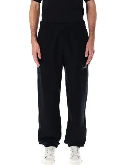 Burberry Logo Jogging Pants In Black