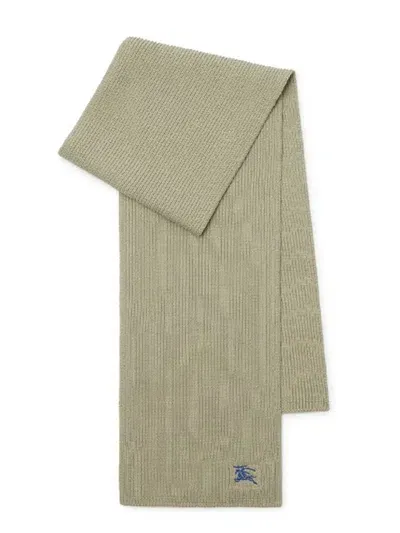 Burberry Logo Scarf In Beige