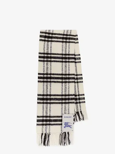 Burberry Man Scarf Man White Scarves