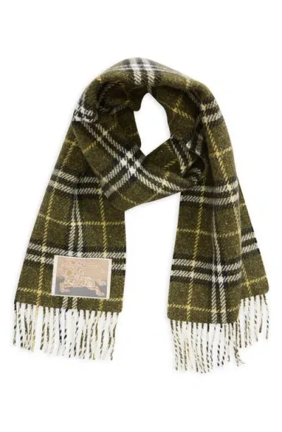 Burberry Medium Check Cashmere & Wool Scarf In Acre