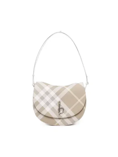 Burberry Medium Rocking Horse Bag In Flax