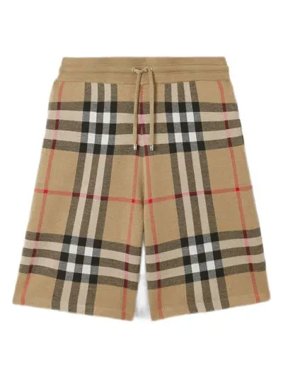 Burberry Beige Weaver Shorts In Arch Beige