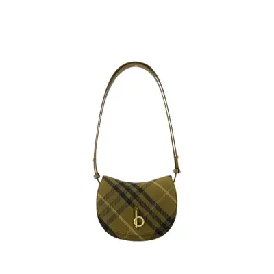 Burberry Mini Rocking Horse Crossbody In Brown