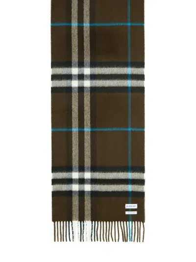 Burberry 'mu Giant' Brown Cashmere Scarf