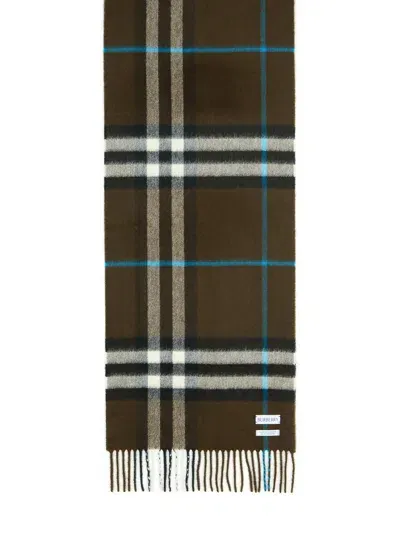 Burberry Mu Giant Brown Cashmere Scarf In Snug