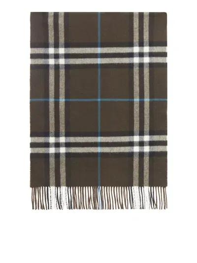 Burberry Mu Washed Giant Chk Cs Scarves In Beige