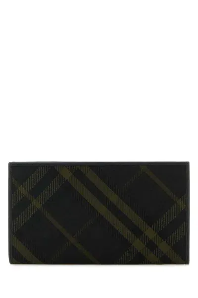 Burberry Printed E-canvas Wallet In Multicolor