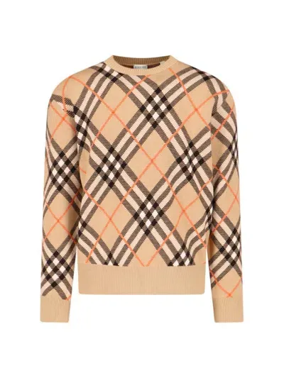 Burberry Nova Check Long In Beige