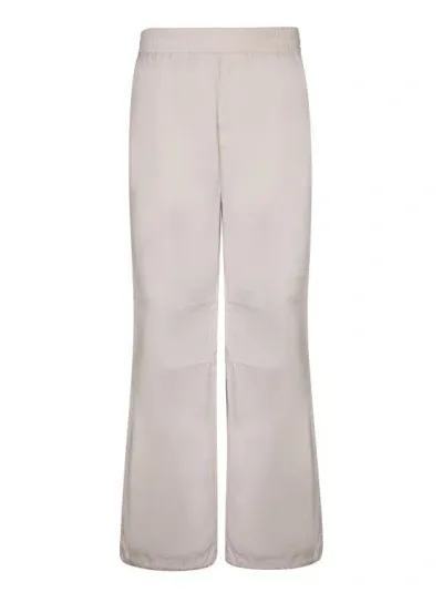 Burberry Cotton Beige Trousers In Neutrals