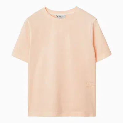 Burberry Kids'  Childrens Cotton T-shirt In Pastel Peach