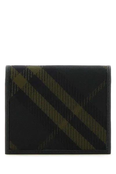 Burberry Printed Canvas Wallet In Shadow